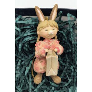 Lang Ornaments Pink Rabbit Collectible Featuring Sherri Buck Baldwin Artwork